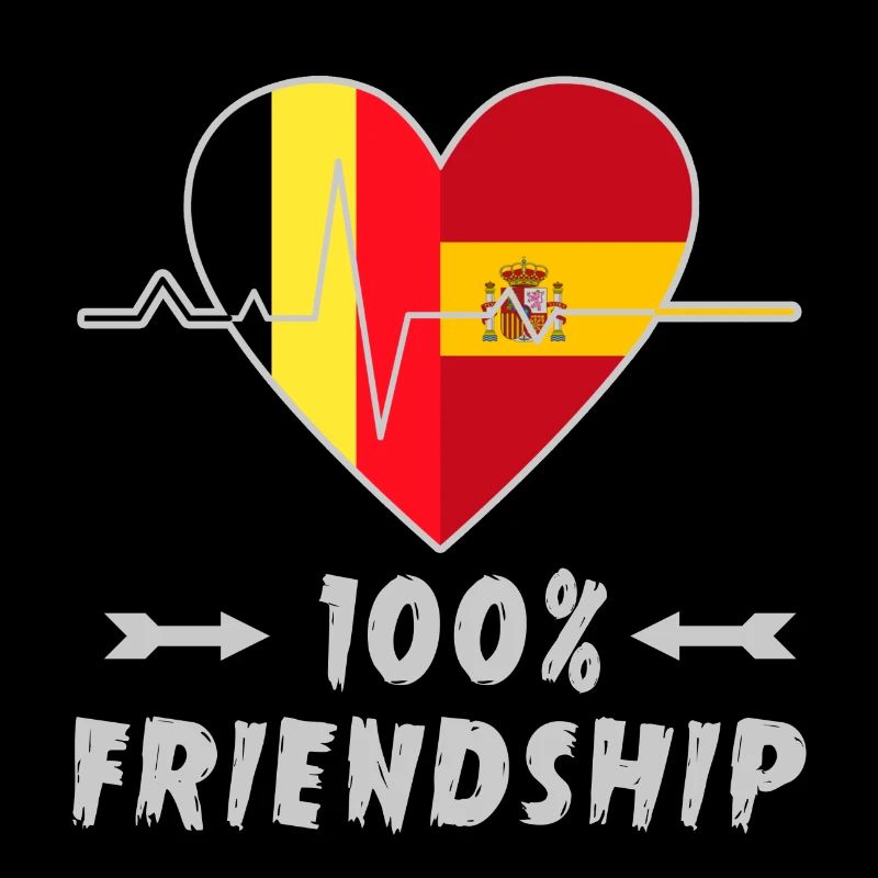 Belgien und Spanien 100% Freundschaft