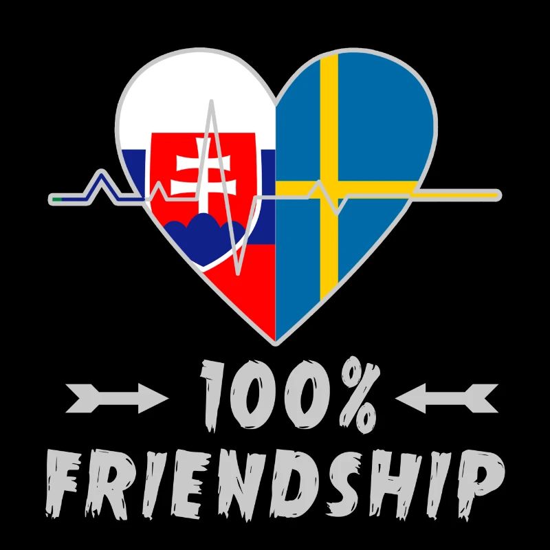 Slowakei und Schweden 100% Freundschaft