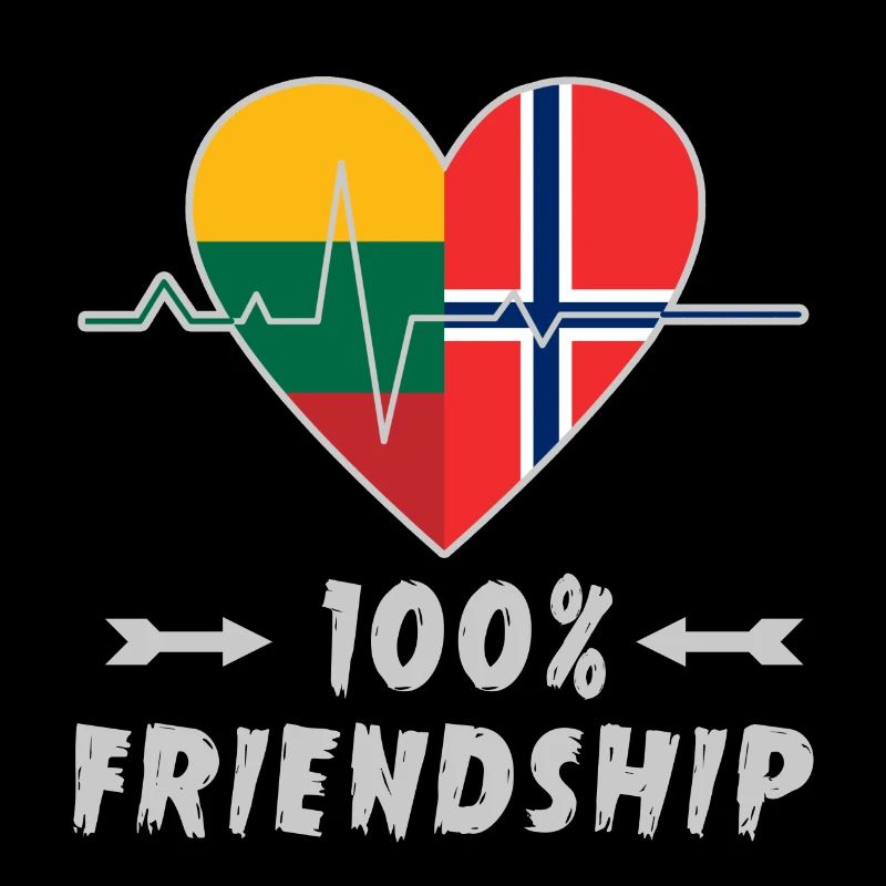 Lithuania and Norway 100% friendship