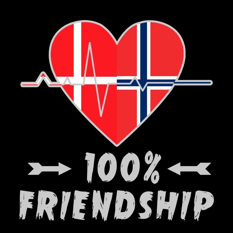 Dänemark und Norwegen 100% Freundschaft
