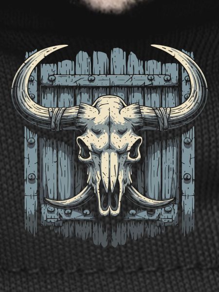 Bison-Schädel