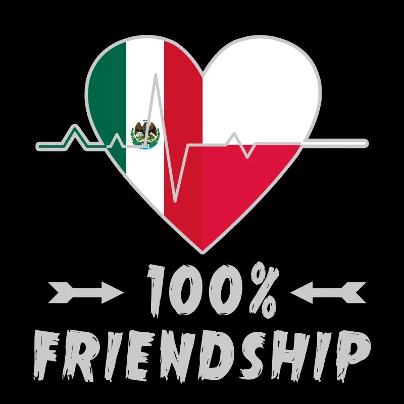 Mexiko und Polen 100% Freundschaft