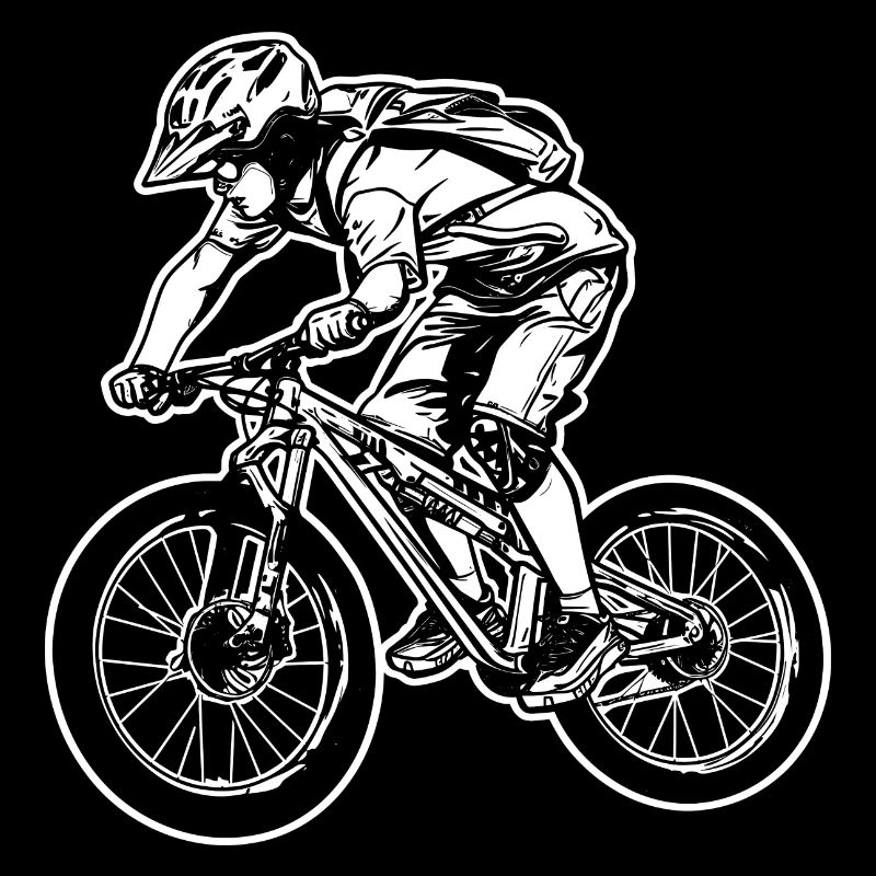 Vélo de montagne Dessin animé Graphique