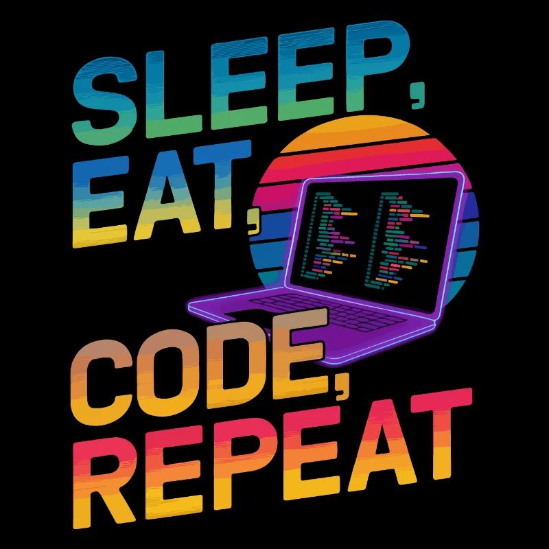 Sleep Eat Code Repeat Geschenk für Coder