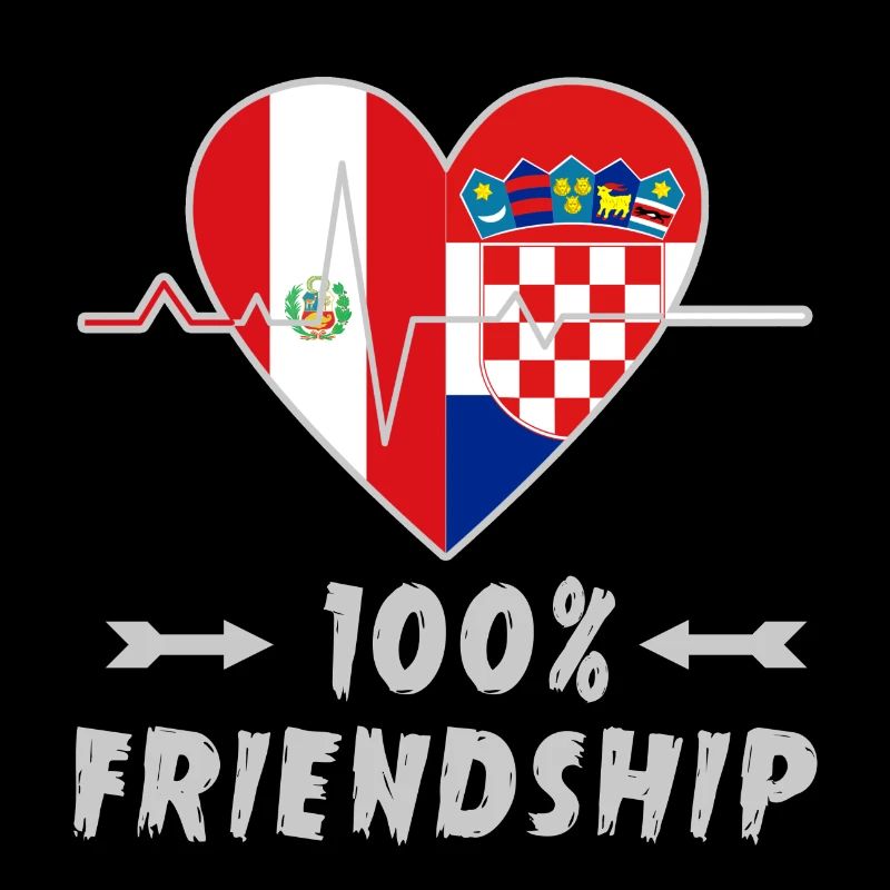 Peru and Croatia 100% friendship