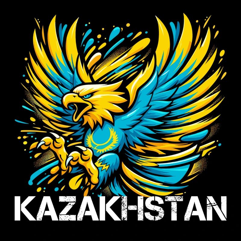 Kazakhstan Eagle Flag Flag Cool Gift