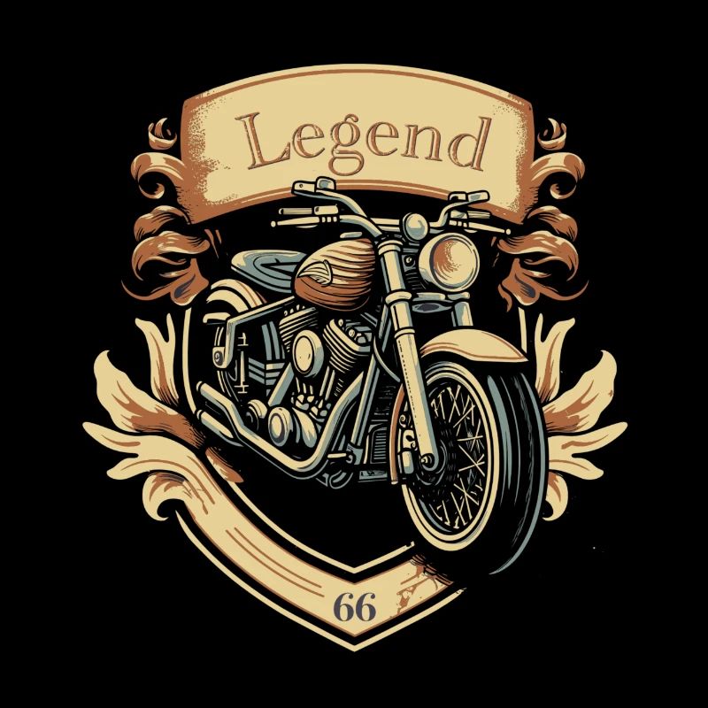 Vintage 66 motorcycle design for enthusiasts 1966