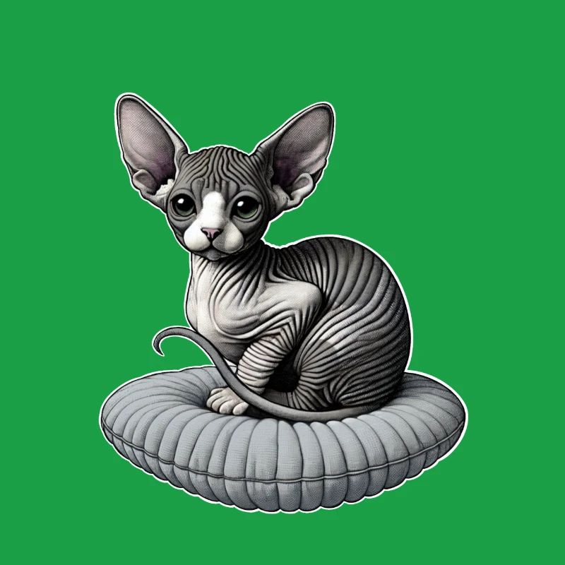 Petit chat Sphynx