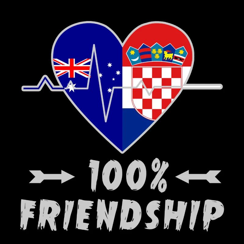 Australien und Kroatien 100% Freundschaft