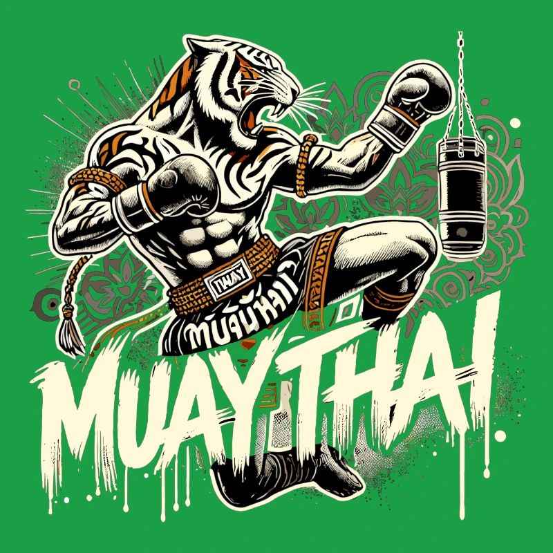 Muay Thai Tiger Boxe thaïlandaise Kickboxing Boxe Cadeau