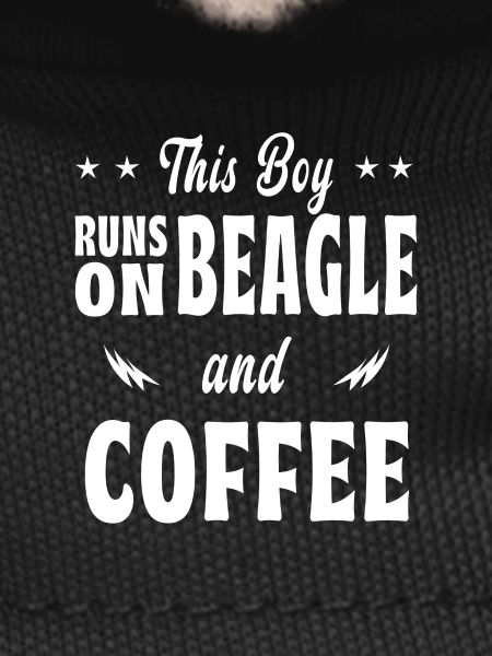 This boy beagle coffee design