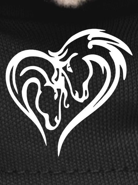 Horse Heart (White)