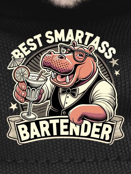 Bartender Barman Hippopotamus Hippopotamus Gift