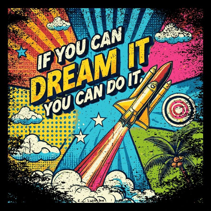 If you can Dream it you can do it - Pop Art Style
