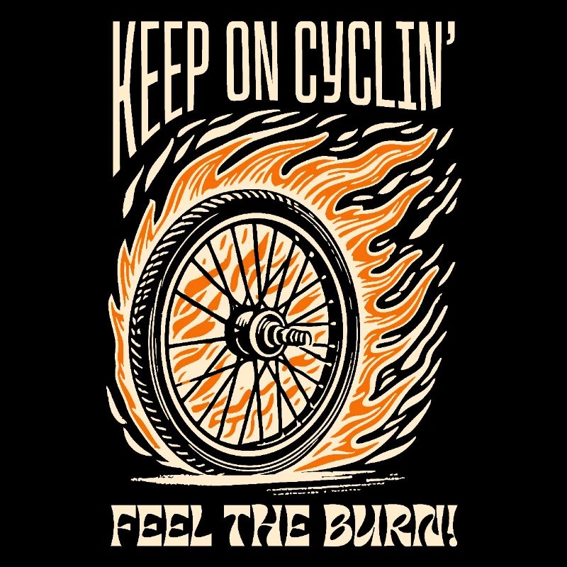 Keep on Cyclin’ – Feuriges Fahrradrad