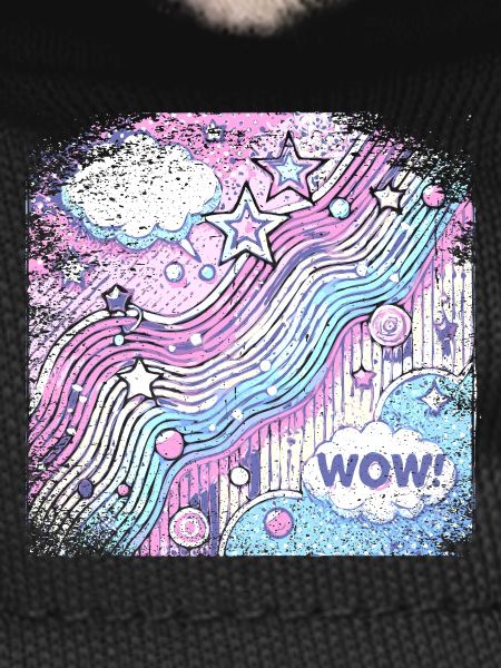 Pop Art Style Frayed Edge