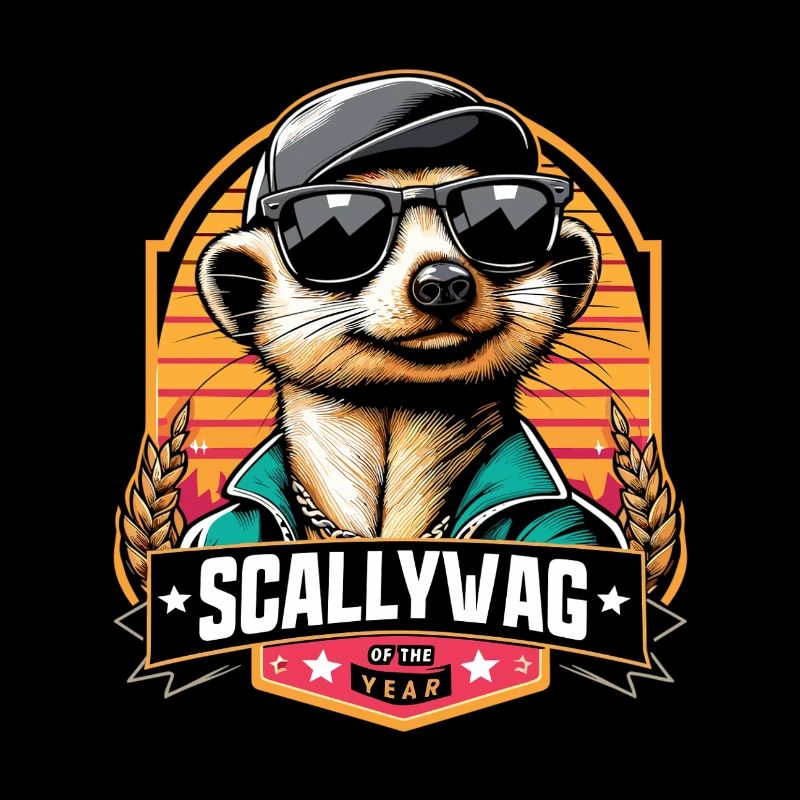 Scallywag de l’année Suricate Cadeau drôle
