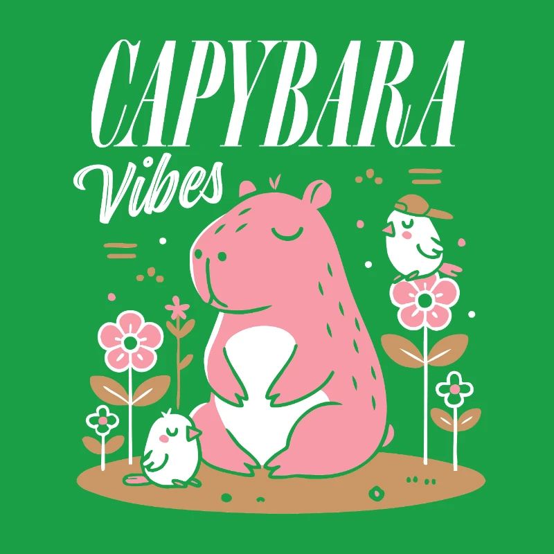 Relaxed Capybara Vibes