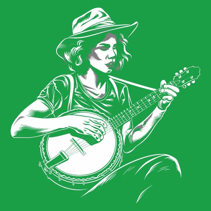 Banjo Player Sketch