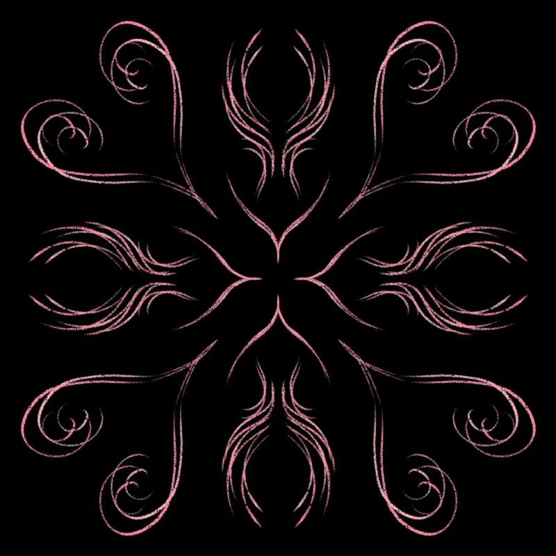 Pink hearts as a pattern