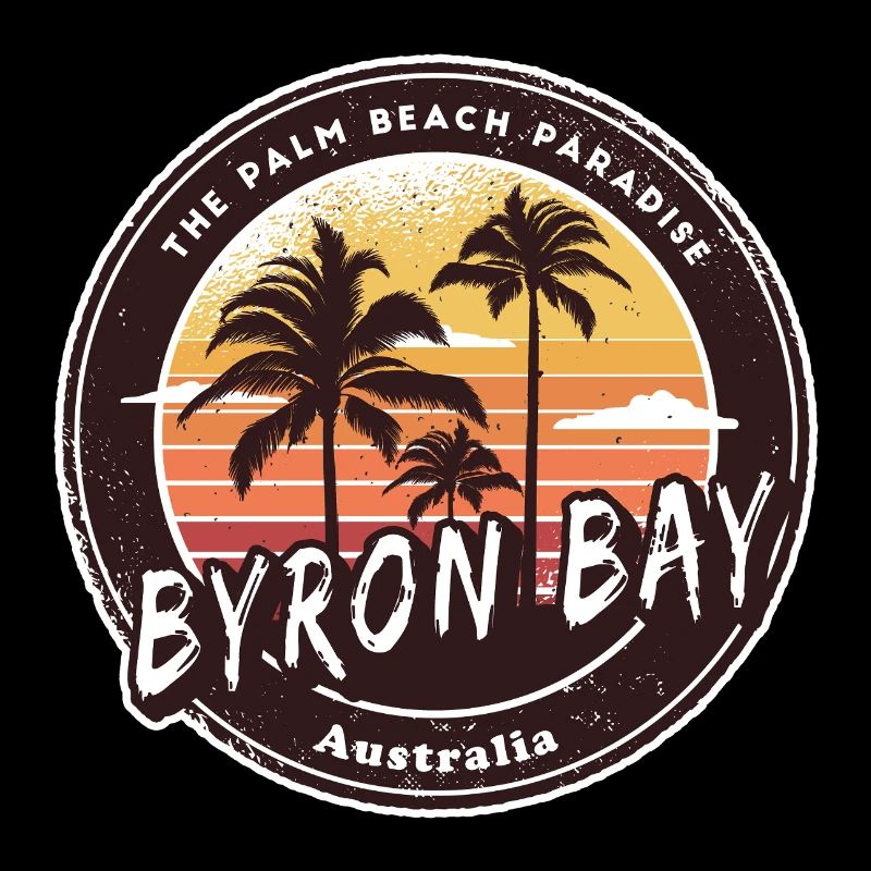 Byron Bay Australie Palmiers Plage Design