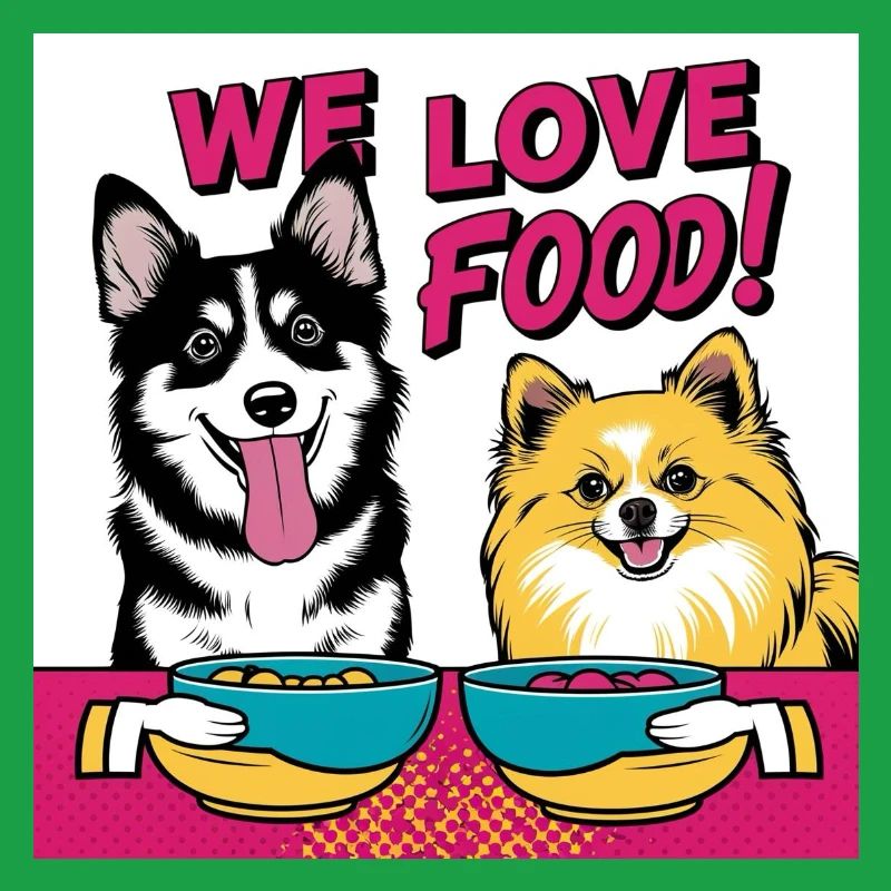 Chiens comiques - Nous aimons la nourriture