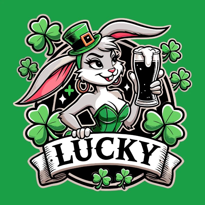 Saint-Patrick Bunny Bunny Bunny Happy