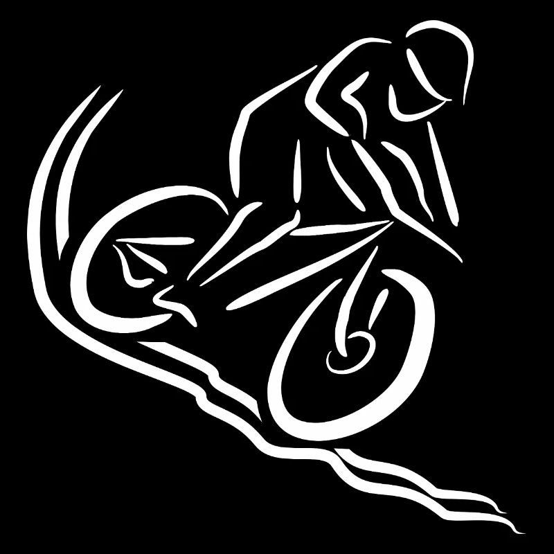 Motif Mountain Biker Downhill Gift