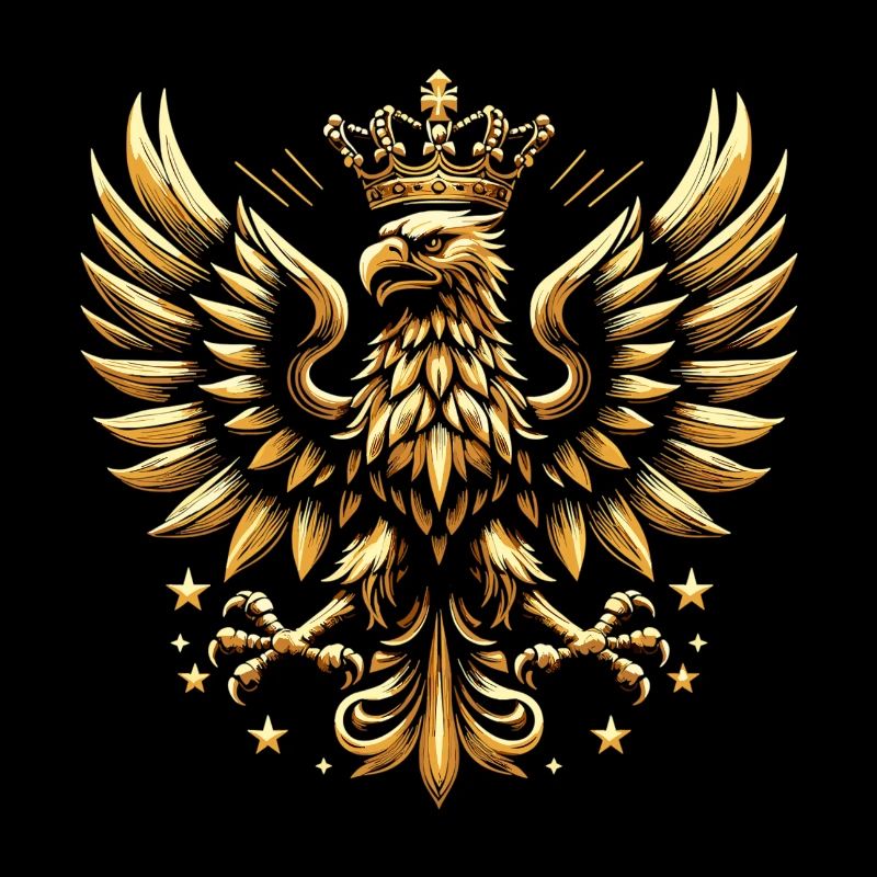 Poland Polska Eagle Gold Epic Flag Gift