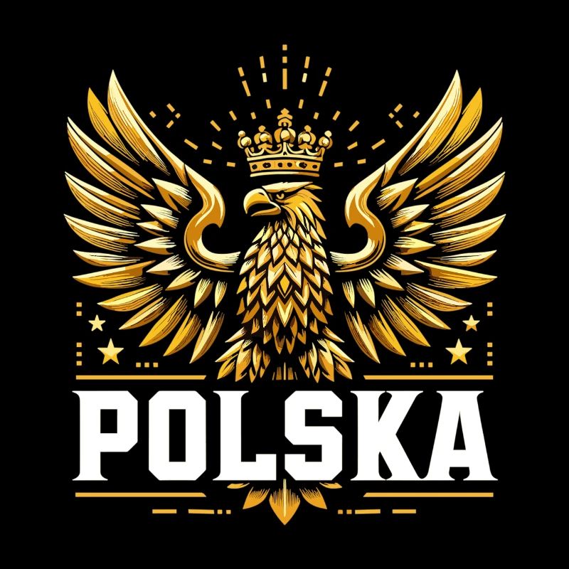 Poland Polska Eagle Gold Epic Flag Gift