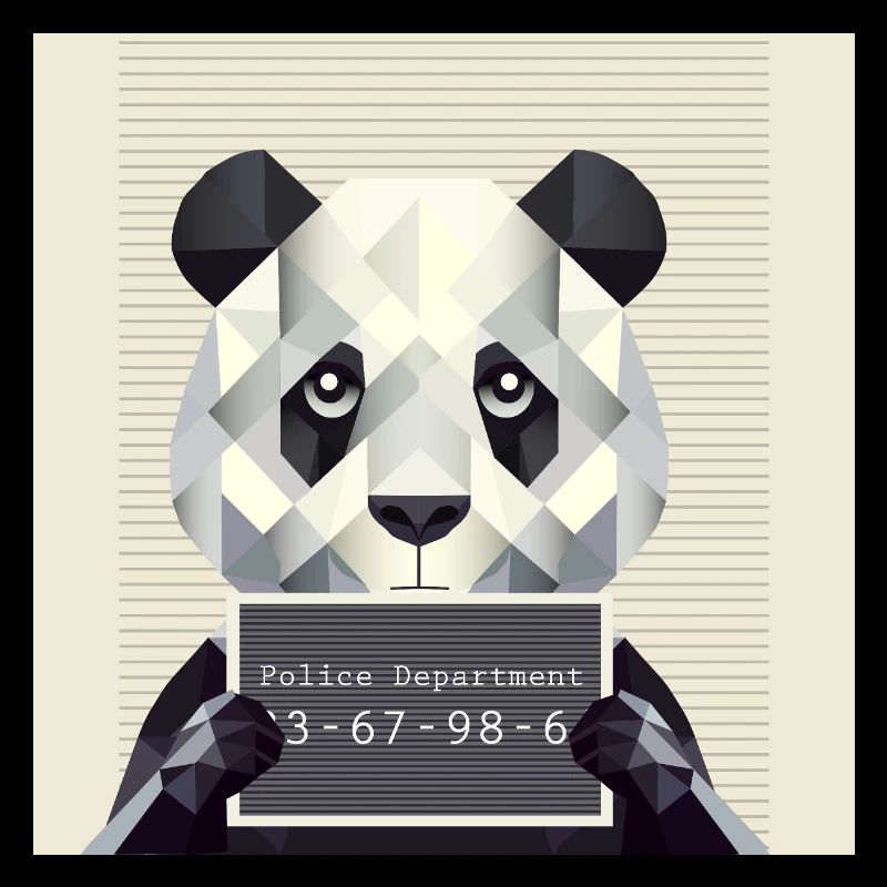 Panda Mugshot – Caught with animals!