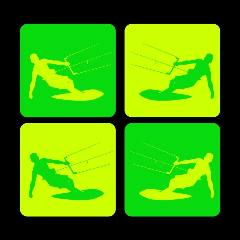 Kitesurfing Pop Art Style