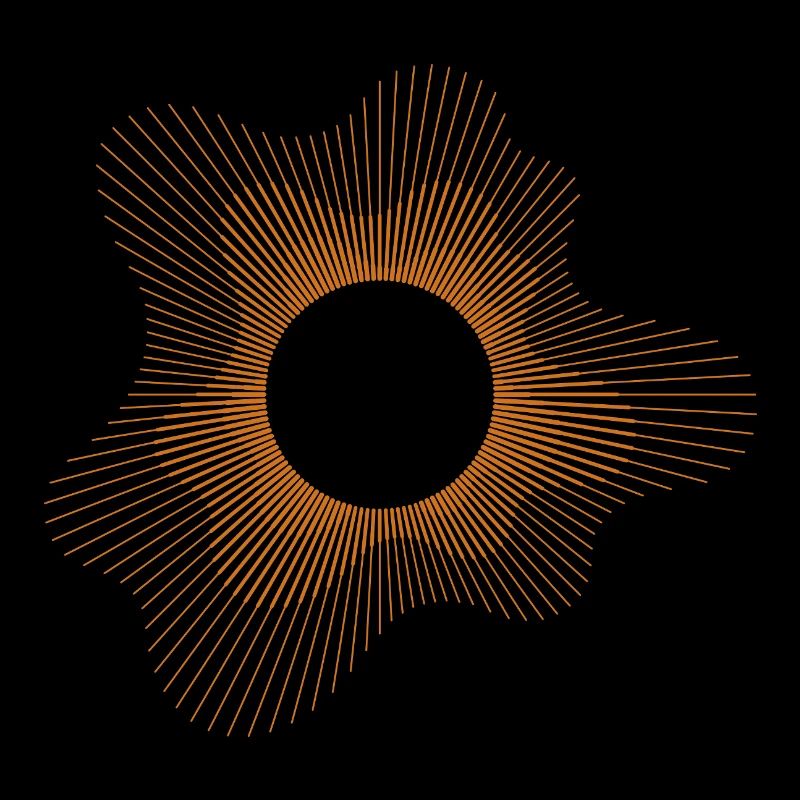 Solar Eclipse Geometric Design