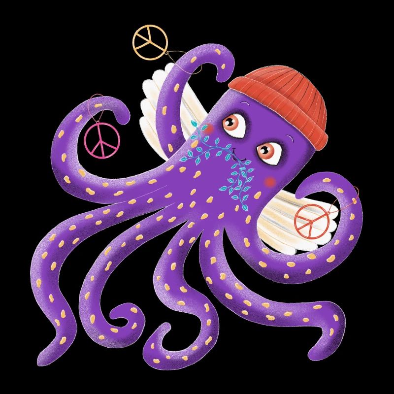 Peace octopus Sepp swims for peace