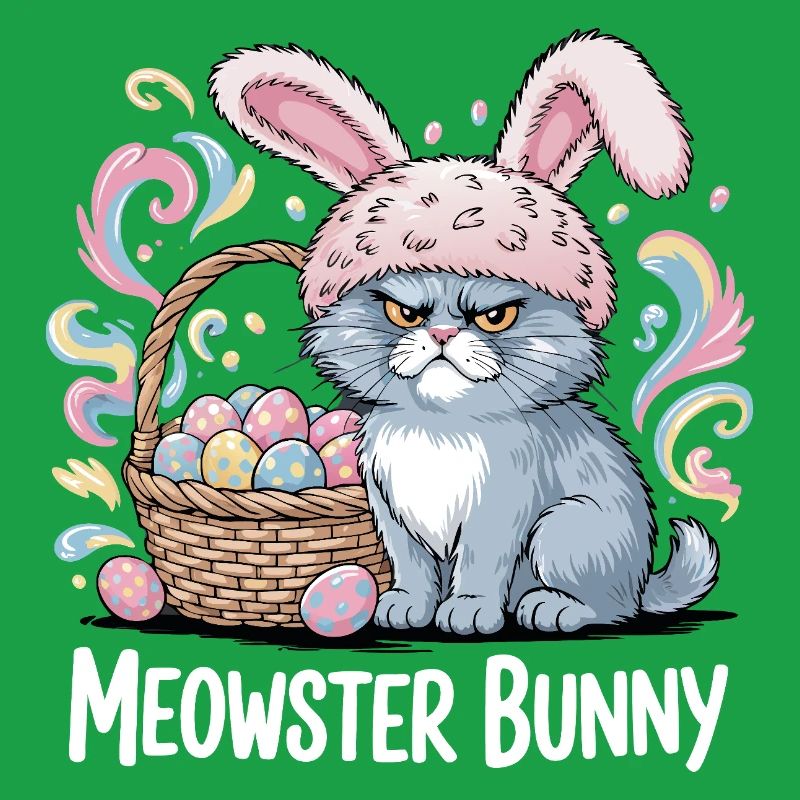 Meowster Bunny Easter Basket