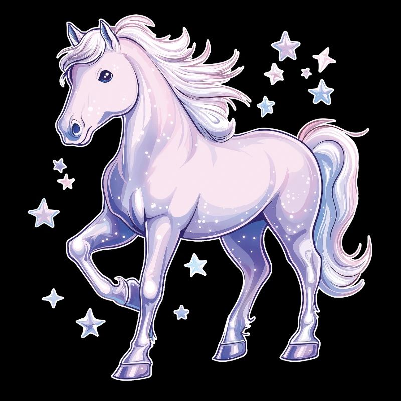Cheval avec des étoiles
