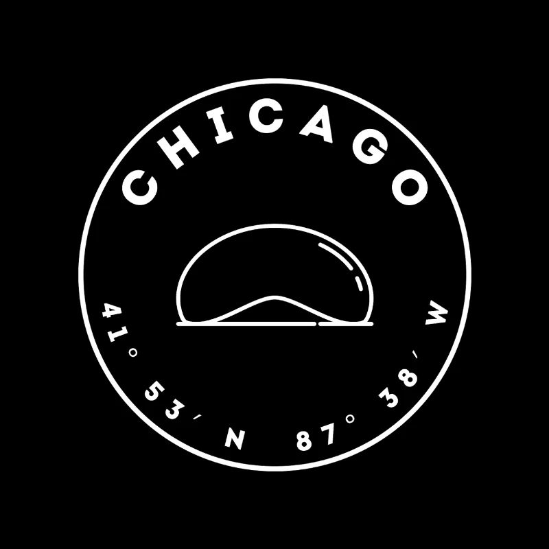 Chicago avec « The Bean » et les coordonnées