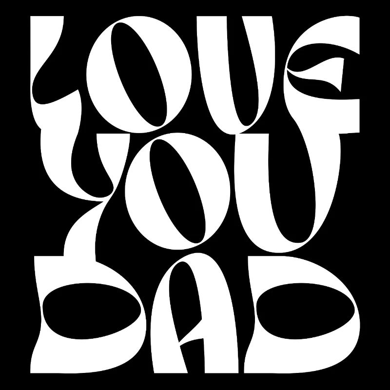 Design d’impression audacieux Love You