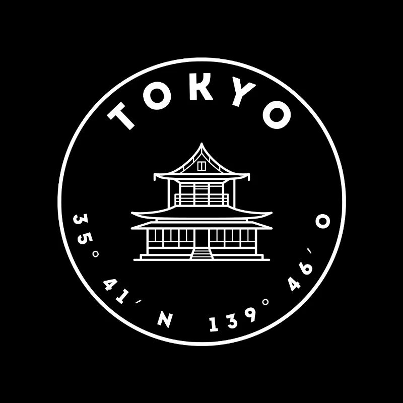 Tokyo avec ses temples et ses coordonnées