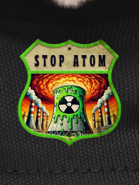 Stop Atom Crest Design