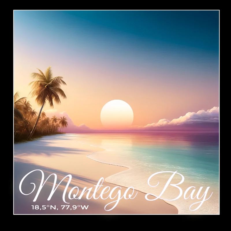 Montego Bay Sunset Jamaica Dream Paradise