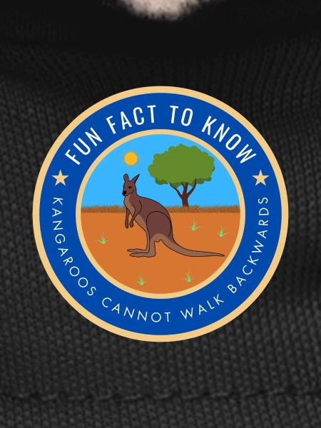 Kangaroos cannot walk backwards