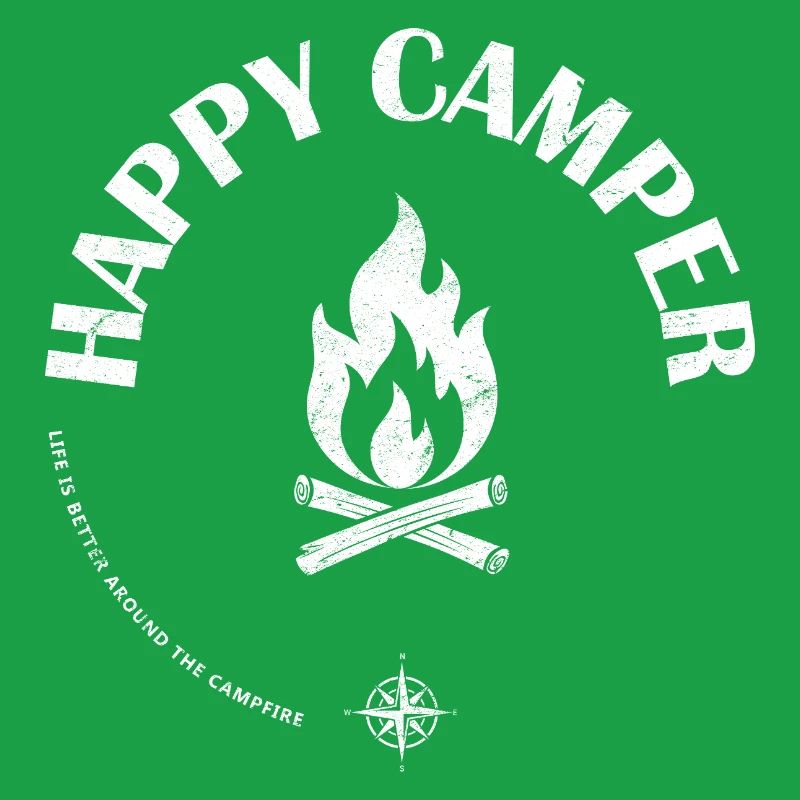 Campfire Flame Emblem Design