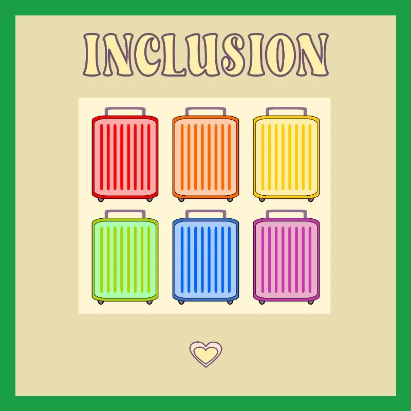 Inclusion Diversit Pride Fiert Suitcase
