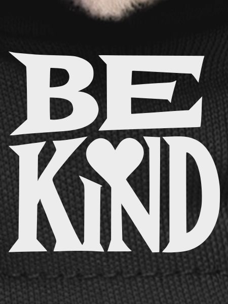 Be kind slogan with heart