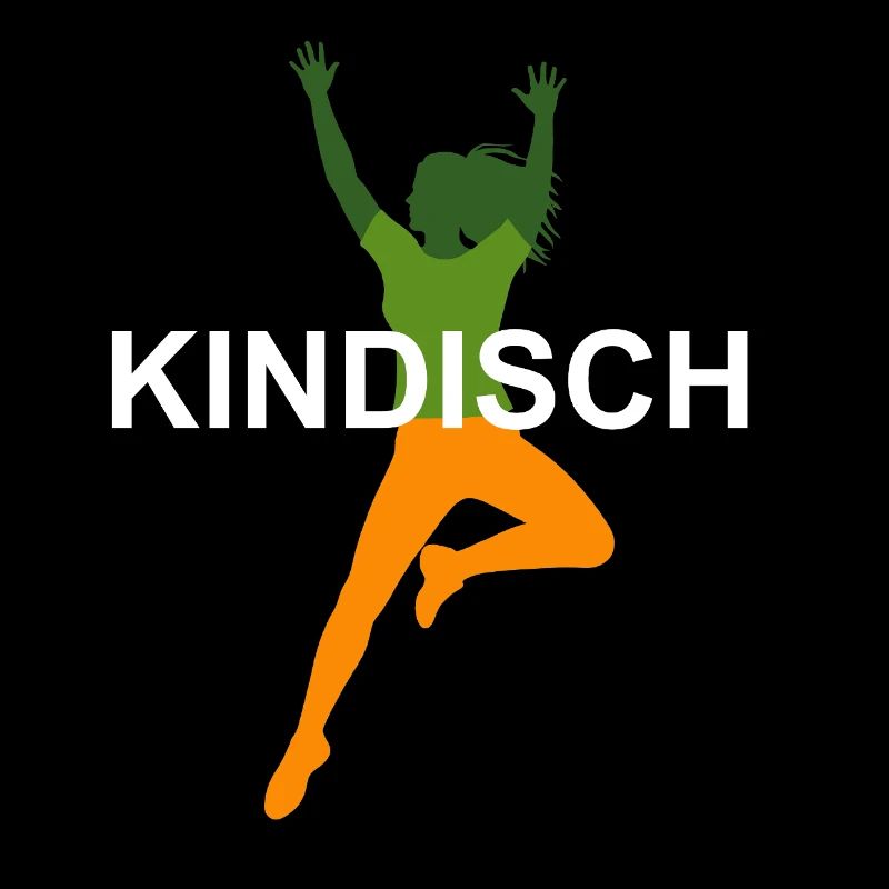 Kindisch Frau Motiv Design