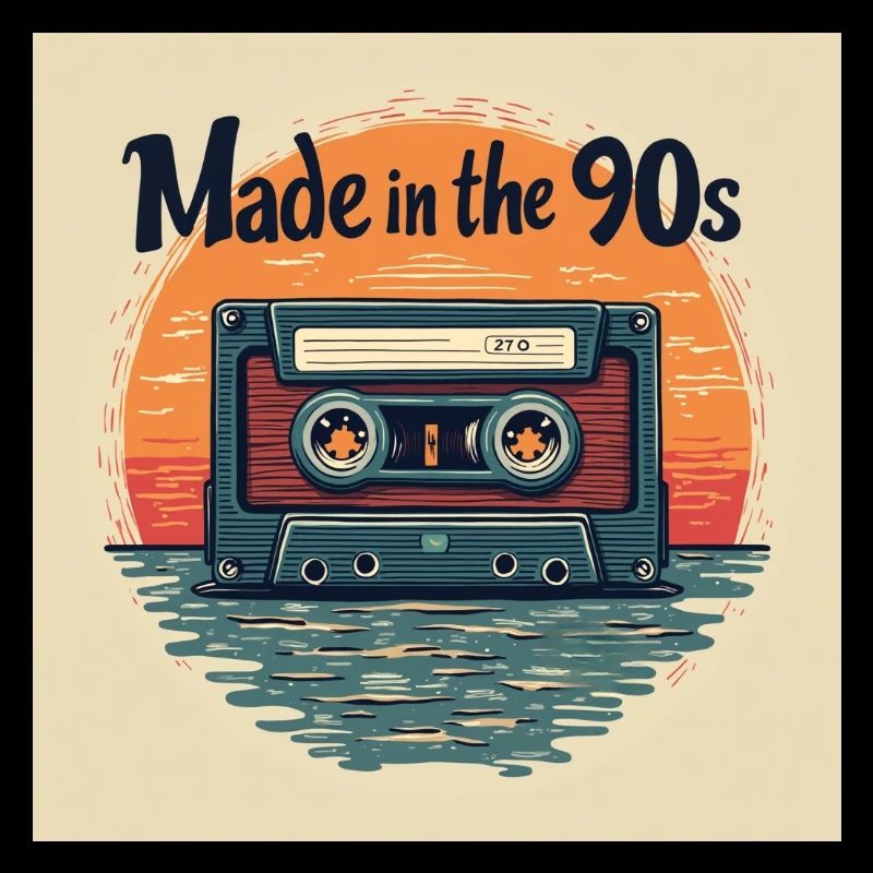 Retro Kassette Audio Design