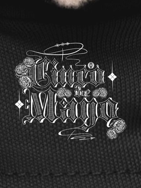 Iconic graffiti-style lettering