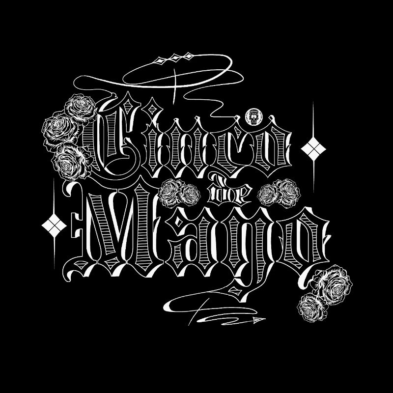 Iconic graffiti-style lettering