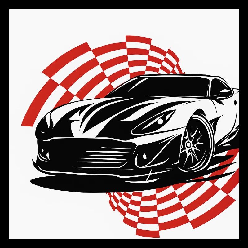 A sports car with a dynamic style